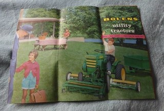 Original full line brochure for Bolens Utility tractors dated 1959