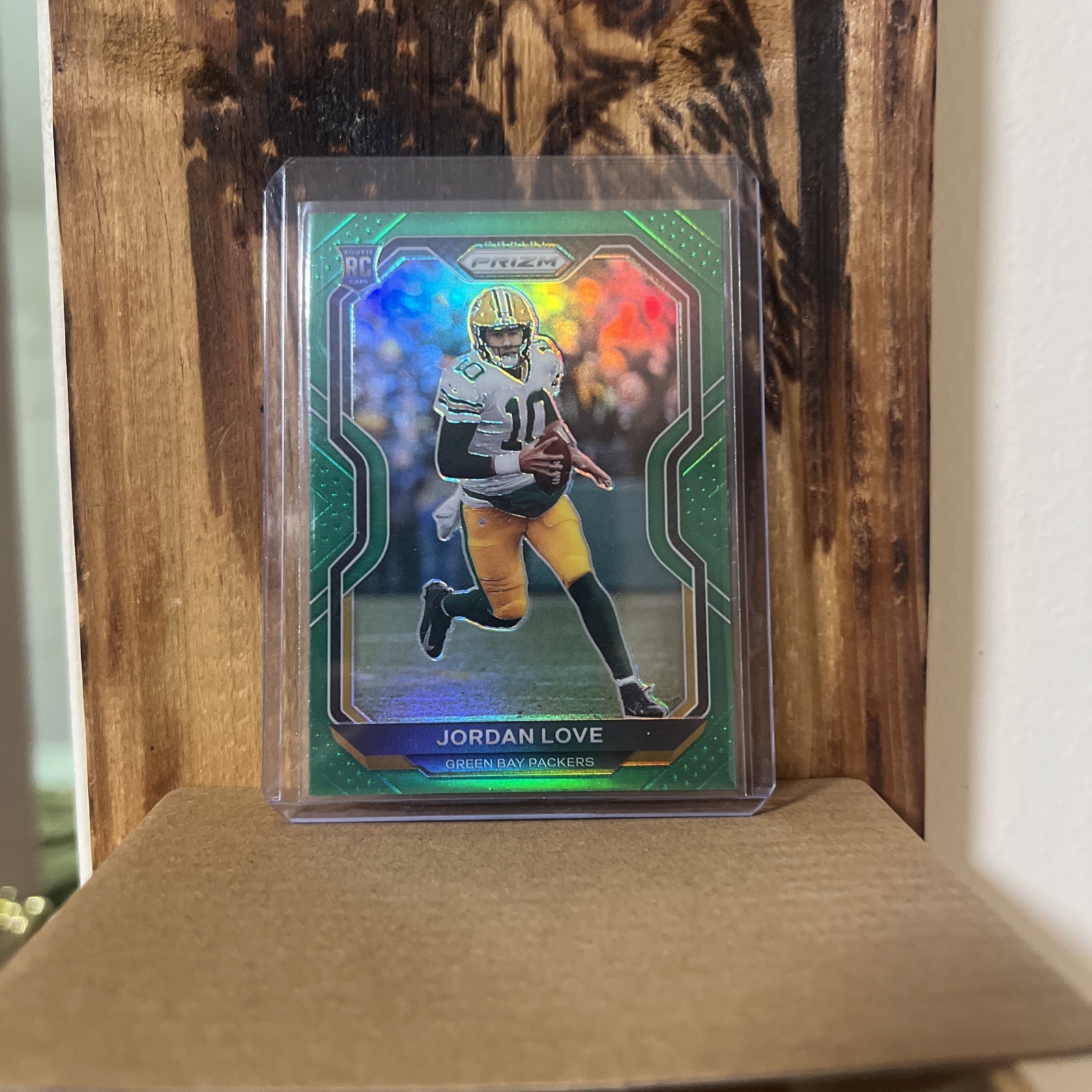 2020 Panini Prizm Rookie Green Prizm #363 Jordan Love Color Match Packers