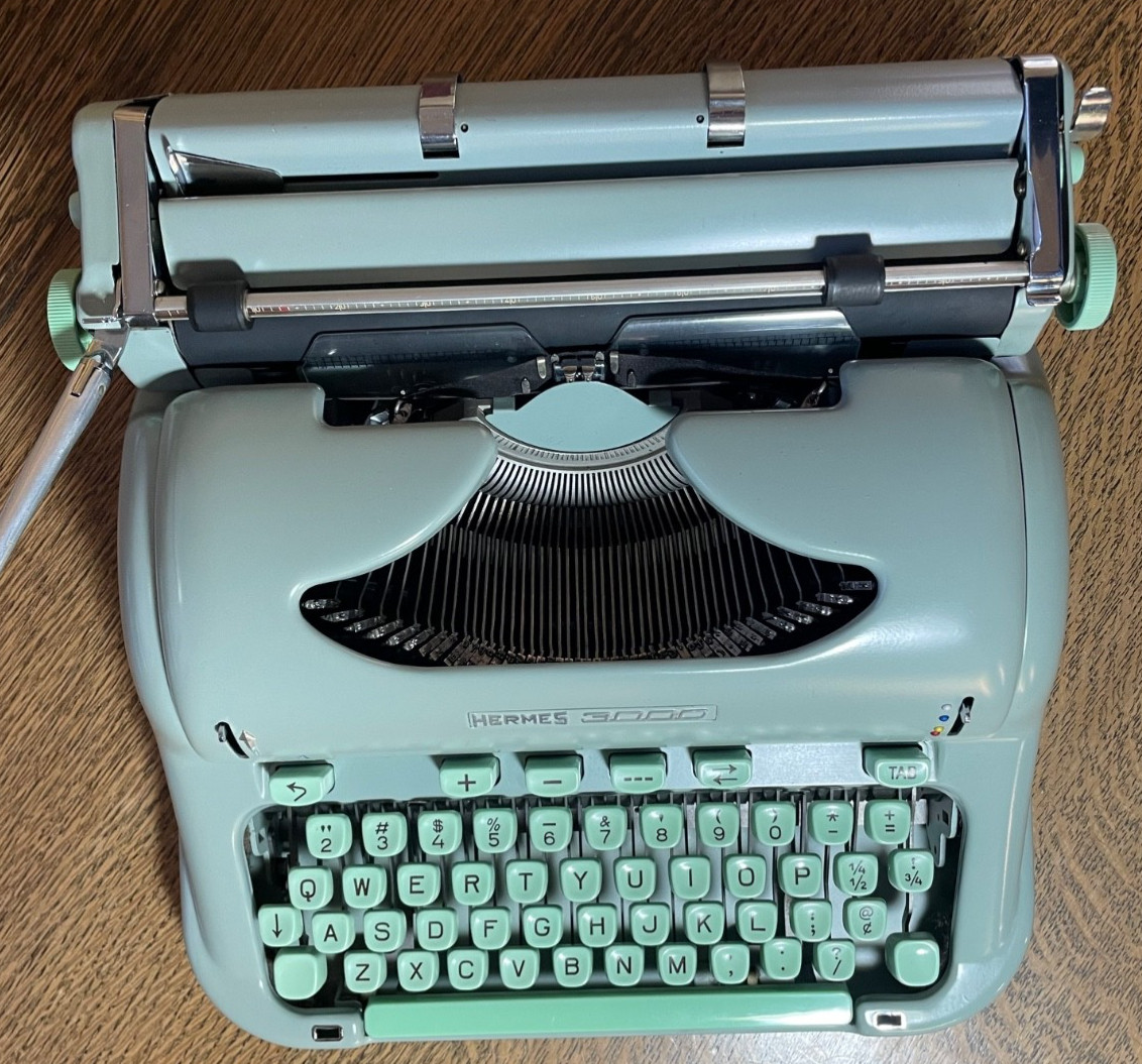 1963 Hermes 3000 Typewriter Petit Pica Font!! Excellent Condition!! New Platen!!