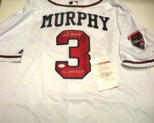 DALE MURPHY ATLANTA BRAVES MVP JSA/COA SIGNED OFFICIAL LICENSED MAJESTIC JERSEY