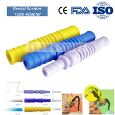 3Sizes Dental Suction Tube Adapter Brush Dental Saliva Ejector Tips Converter