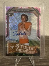 2025 Panini UT NIL Student Orientation Pink Shimmer Auto Jonah Williams #SO-3
