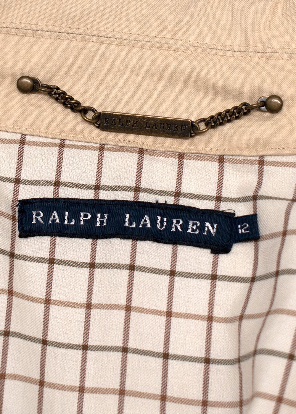 Ralph Lauren Beige Belted Trench Coat image 3