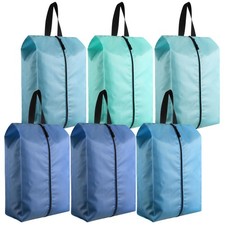 6 Pcs Travel Shoe Bags with Zipper Portable Suitcase Shoe Organizer Packing f...