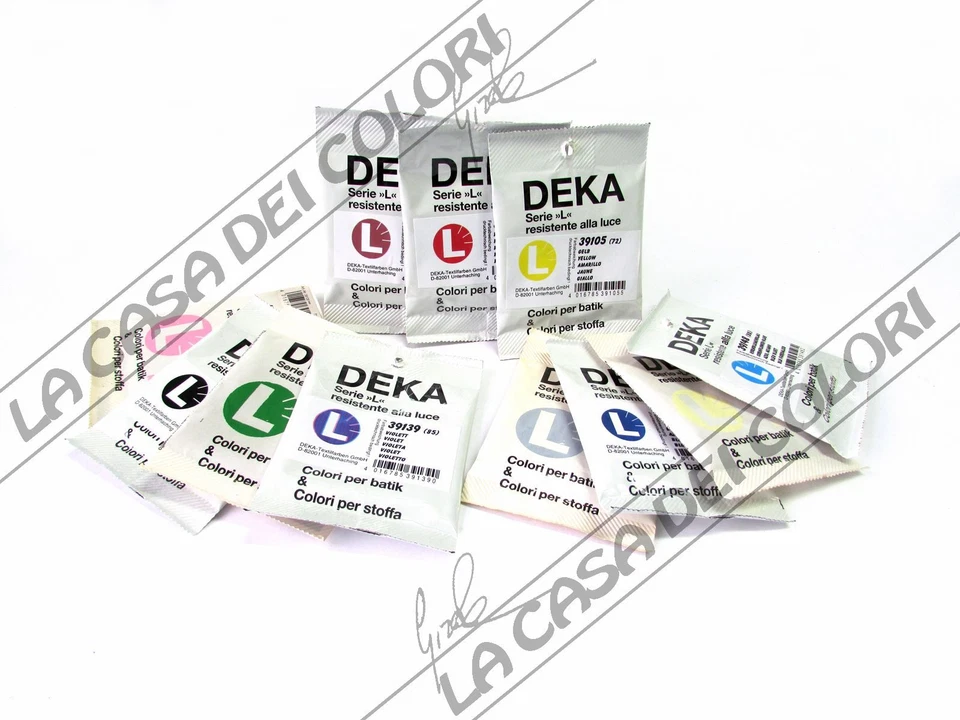 DEKA - BATIK SERIE "L" - 10 gr - TUTTI I COLORI - COLORI PER TINGERE IL TESSUTO