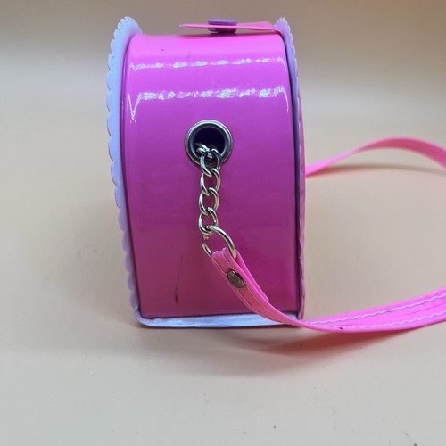 RARE 1993 HELEN HENNY PINK PIZZA TIME BAG SNAP PURSE 4"H X 5"W Chuck E Cheese - Picture 5 of 10