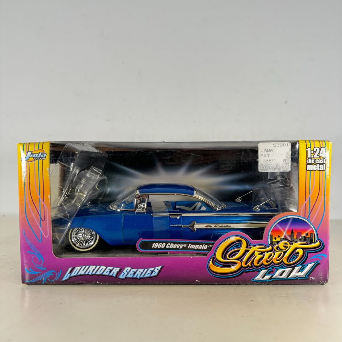 Jada 53151 1:24 Street Low Lowrider Blue 1960 Chevy Impala Jada 53151 1:24 Street Low Lowrider Blue 1960 Chevy Impala
