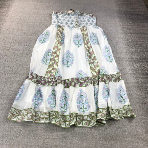 New Oliphant Dress Women Small 1025V Tie Strap Midi Posey Maeve Green Lined