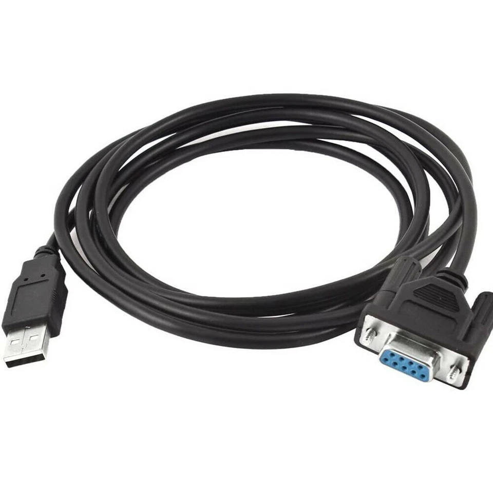6FT USB 2.0 A Male To RS232 DB9 9Pin Female Serial Cable Adapter Converter Cord - Image 3 of 4