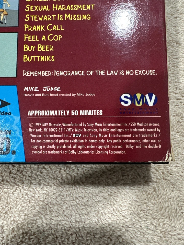 BEAVIS and BUTT-HEAD Lot INNOCENCE LOST + Law-abiding Citizen VHS 1997 MTV - Image 4 of 4