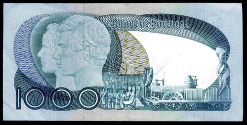 Portugal: 1,000 Escudos, GVK 079552, 21-9-1982, Good VF. - Picture 2 of 2