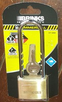 Brinks Home Security Commercial 2 Solid Brass Padlock Model 671-50061 Brinks Home Security Commercial 2 Solid Brass Padlock Model 671-50061