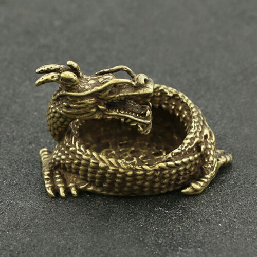 Solid Brass Collectible Ashtrays Cigarette Ash Holder Vintage Dragon Ashtray/* - Picture 1 of 10