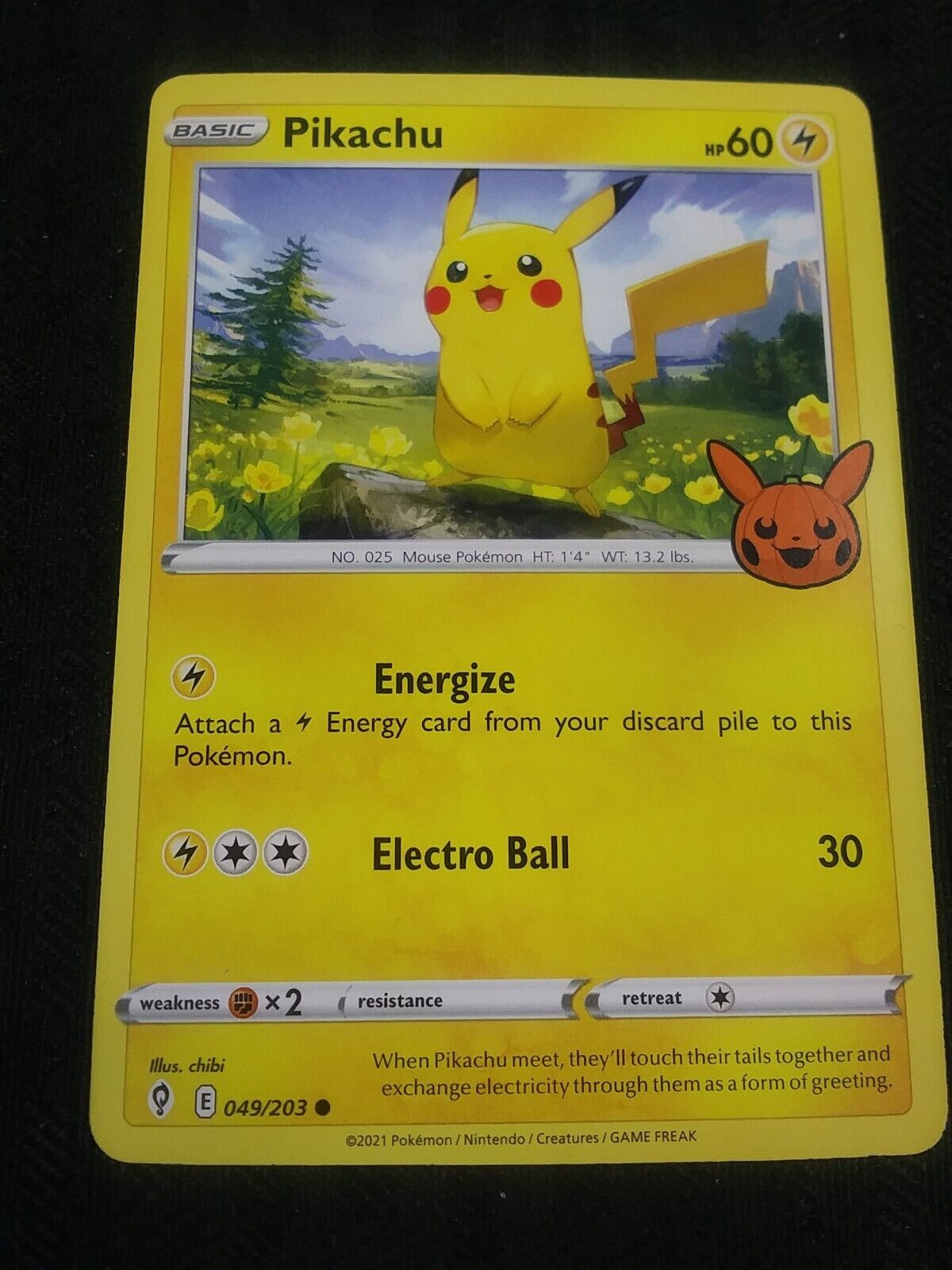 Check the actual price of your Pikachu 049/203 Pokemon card