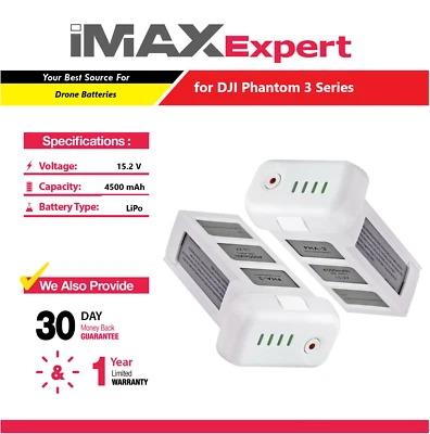 2/pk 15.2V 4500mAh DJI Phantom 3 series Intelligent Flight Replacement Battery