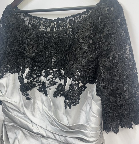 RARE Watters & Watters Mother of the Bride CORSET Bodice Ruffled Waist dress 20w - Picture 7 of 17