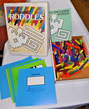 CUISENAIRE RODDLES  RODS 16 PROBLEM PUZZLES SOLVING GAME SCHOOL OR HOMESCHOOL