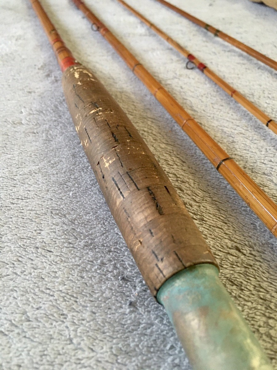 Ancienne Canne à Pêche Bambou IDEAL SPORT Bamboo Fishing Rod