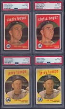PSA 8 1959 Topps #251 Clete Boyer White Back New York Yankees ONLY READ!