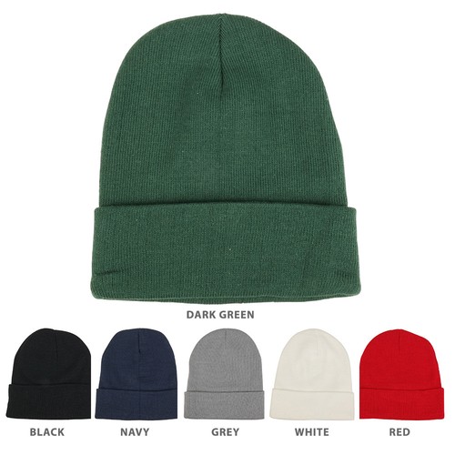 Long Cuff Winter Beanie Hat 