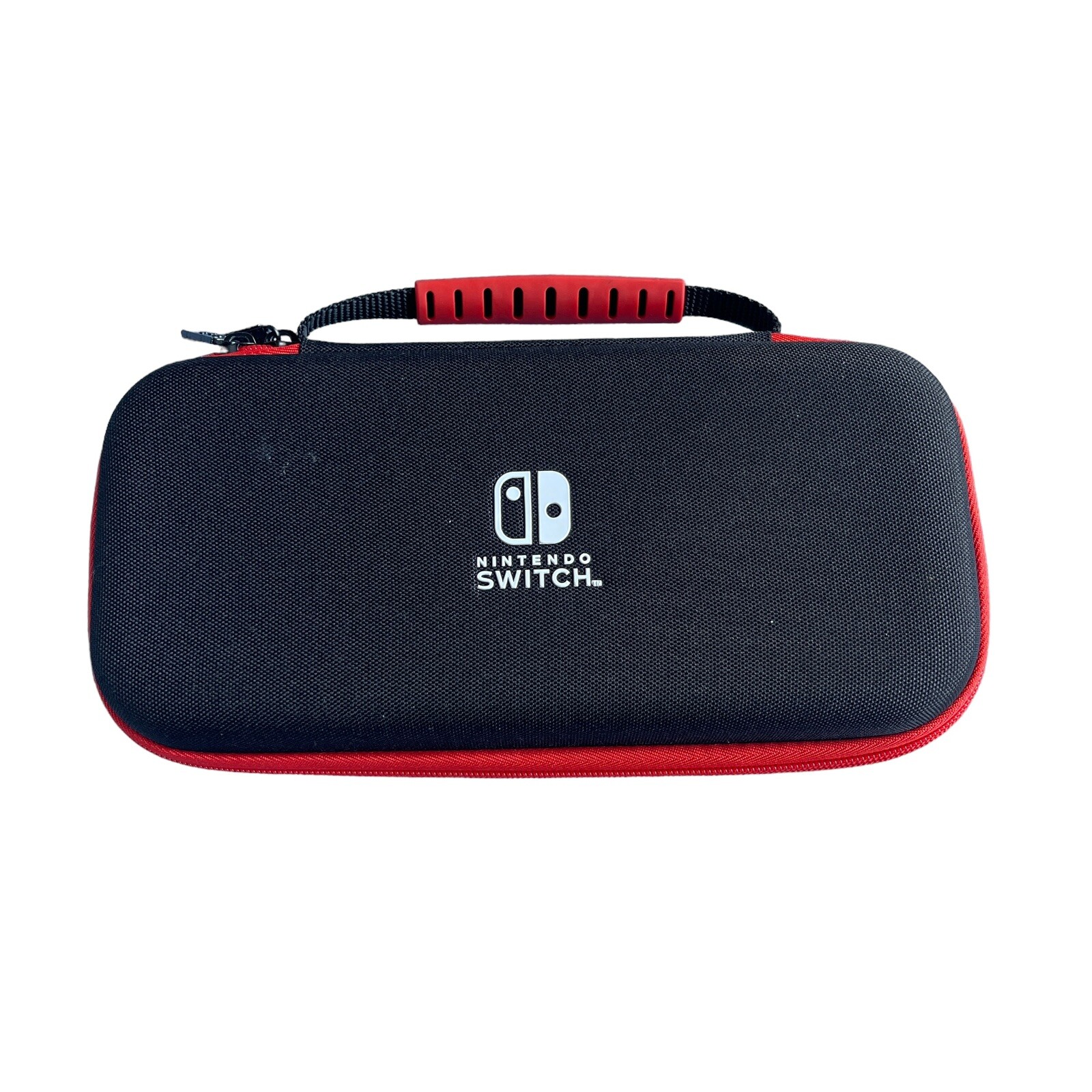 Nintendo Switch Case Black Red Gaming Ziparound Accessory Storage Hard Shell-image