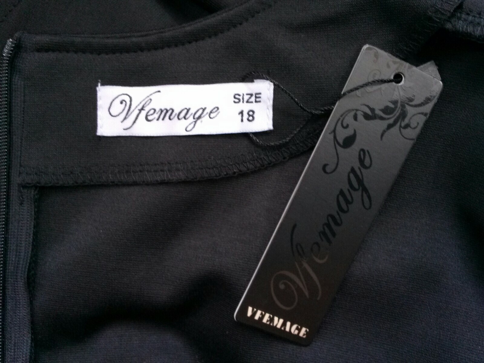 NEW Vfemage Womens Black Dress Size 18 eBay