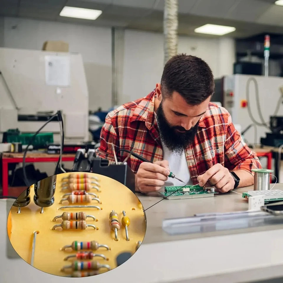 600x Widerstand 0,25W 1% Widerstände 1/4 Watt Metallfilm 1 Ohm- 1MOHM  ARDUINO - Image 3 of 4