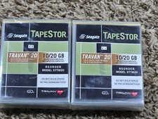 lot of 2 SEALED Seagate TapeStor Travan 20 Da...
