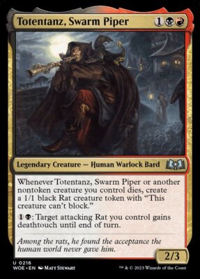 Totentanz, Swarm Piper (216) Wilds of Eldraine WOE MTG Magic