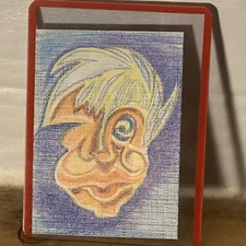 “10,000 Year Gap” ACEO Collectable Art Card Original Drawing Art By STAIN