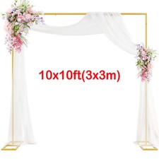 3x3m/10x10ft  Wedding Backdrop Stand Pipe Stage Flower Rack Arch Iron Party Door