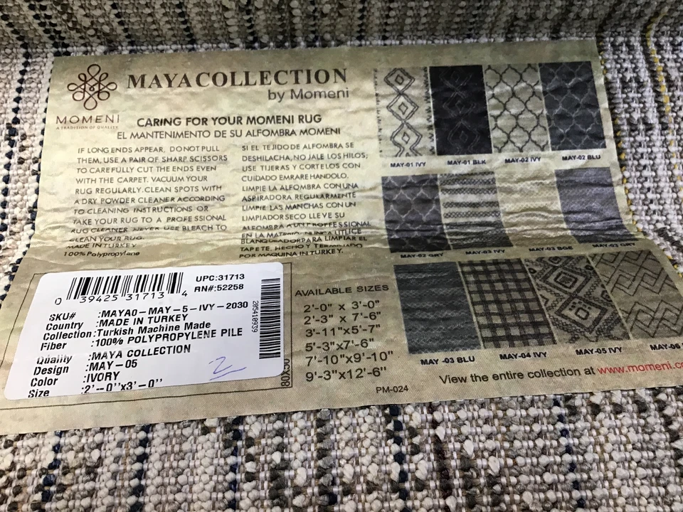 Alfombra marfil Momeni Maya May-5 Foto 2 de 2