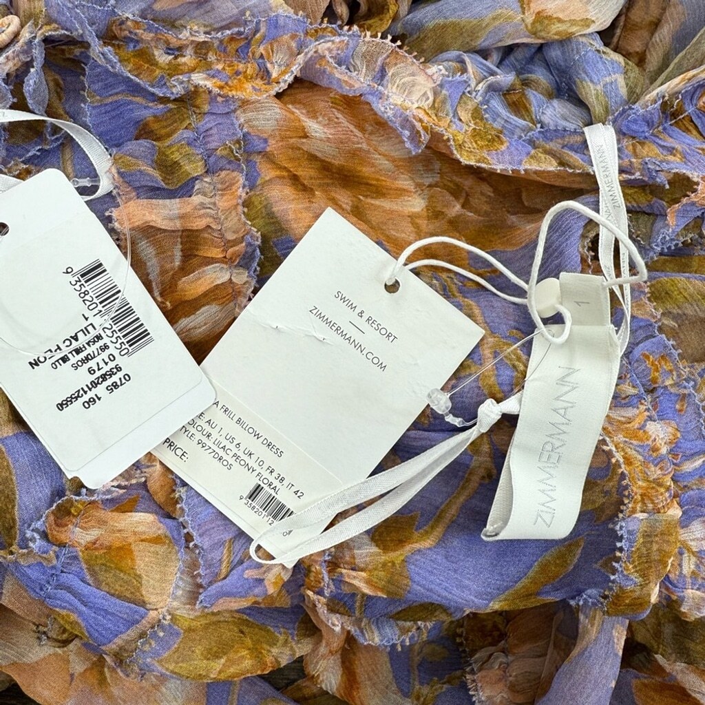 ZIMMERMANN Rosa Silk Tiered Dress