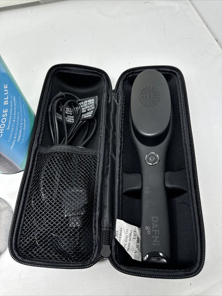 DAFNI GO HAIR STRAIGHTENING BRUSH BLUE VVV 158 751492603896 - Image 2 of 3