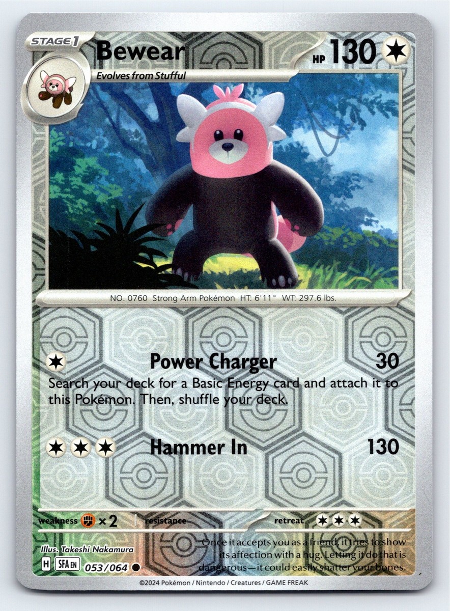 is bewear a rare pokemon card Bewear [Japanese, Holo, Graded PSA 10]