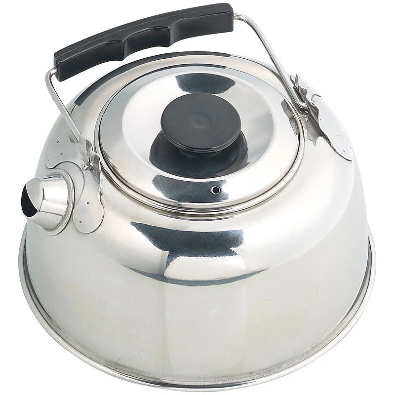 Semptec Camping-Kessel aus Edelstahl mit Tee-Sieb und isoliertem Griff, 0,7 l - Bild 3 von 4