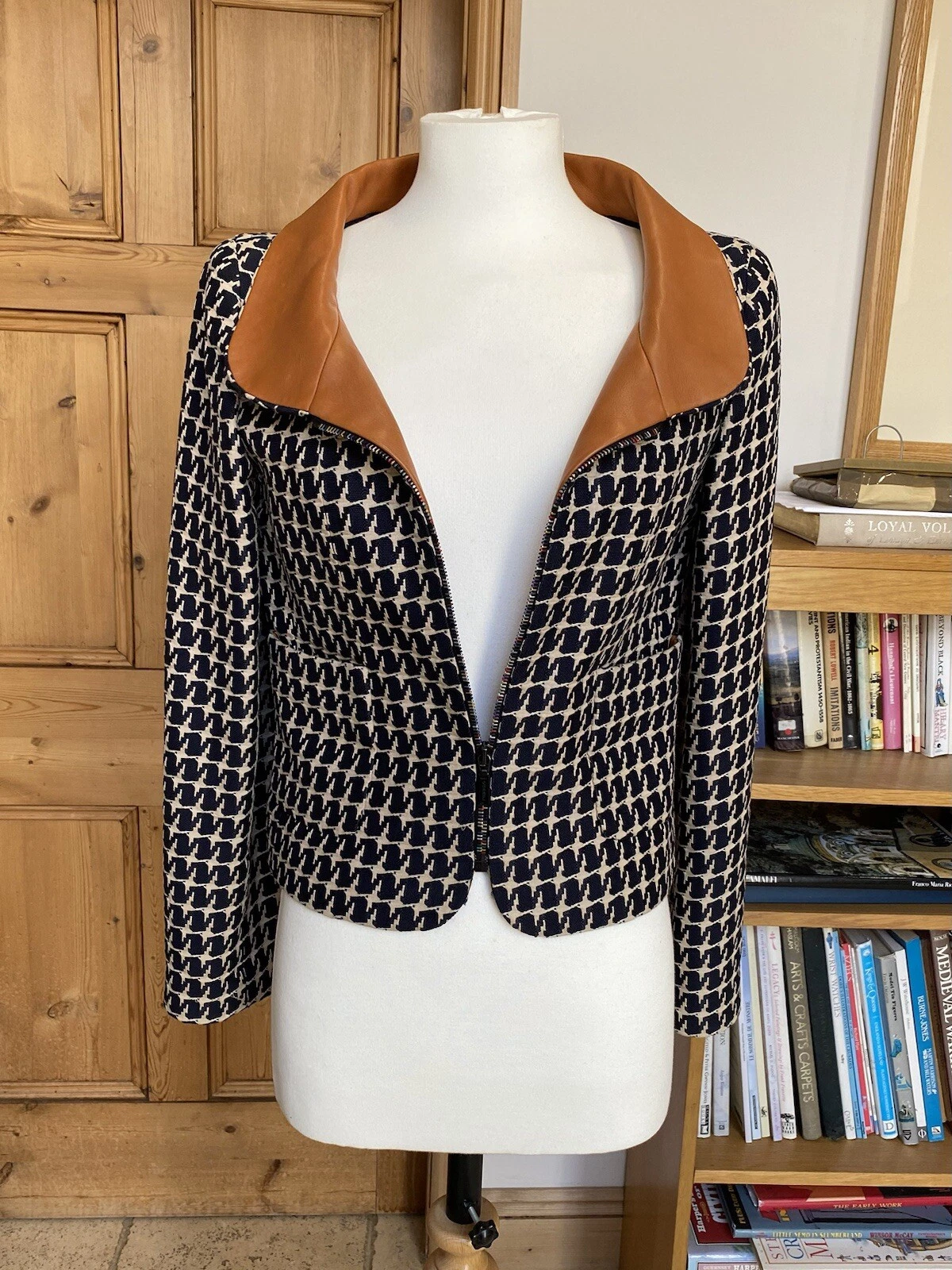 Giacca donna originale Chanel pied de poule FR 36 UK 8