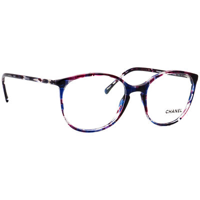 Chanel Eyeglasses 3282 c.1491 Violet/Purple/Clear Panto Frame