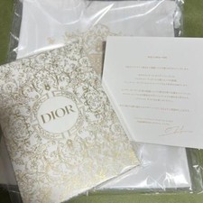Christian Dior Novelty Notebook Holiday Christmas Cotton Pouch Set 2023 Limited