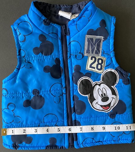 Disney Mickey Mouse Puffer Vest Blue 