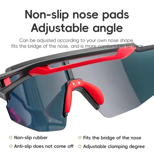 ROCKBROS Gafas de sol polarizadas para ciclismo Gafas deportivas al aire libre para niños UV400 - Imagen 9 de 22