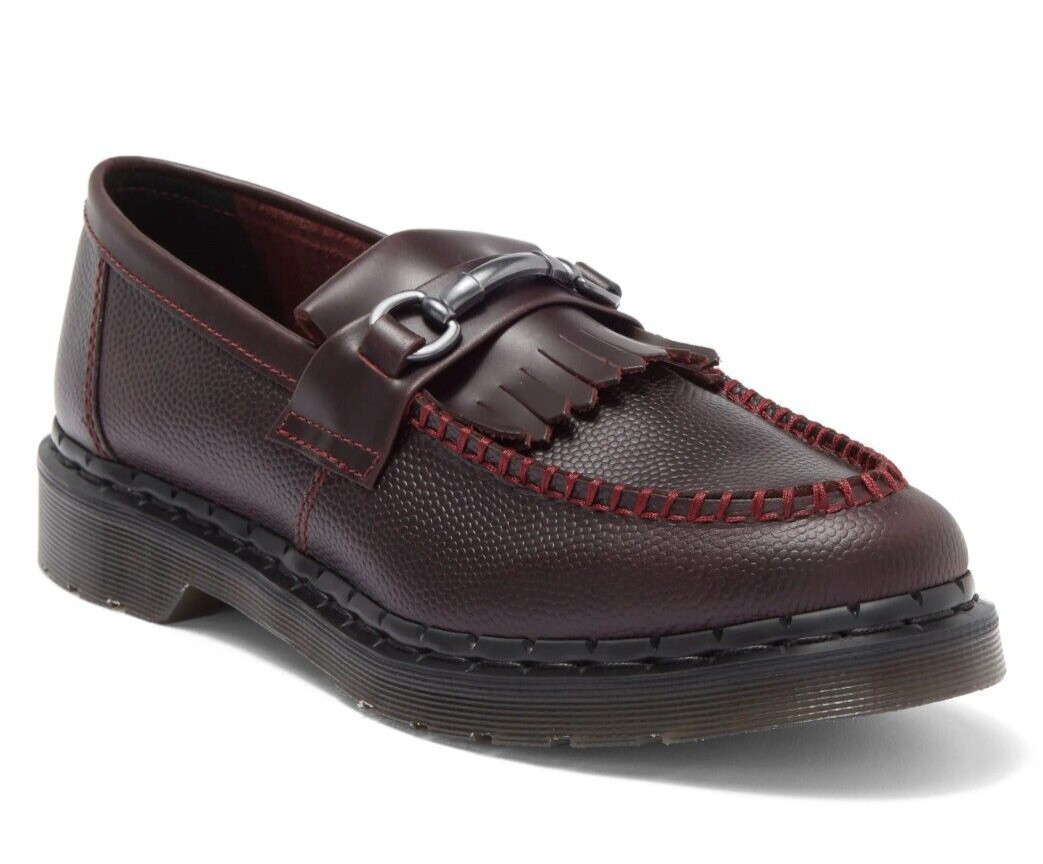 Кожаные мокасины Dr. Martens Adrian Snaffle Oxblood US Мужские 9 / Женские 10
