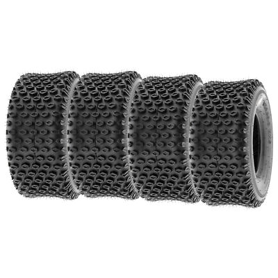 Set of 4 / Front & Rear SUNF ATV UTV Tires 18x9.5-8 18x9.5x8 Knobby 6 PR - A012