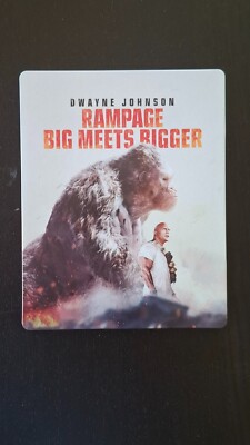 RAMPAGE- Big Meets Bigger- BluRay  2D +4K Ultra HD STEELBOOK mit Dwayne Johnson