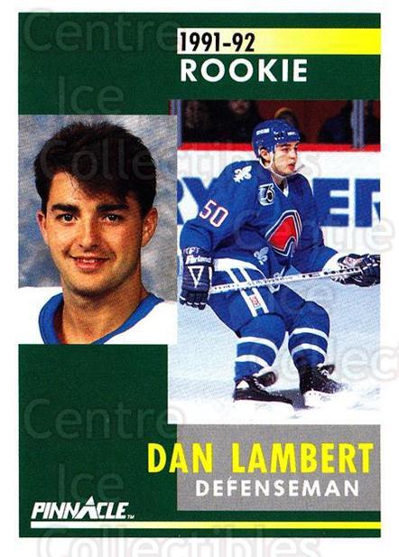1991-92 Pinnacle #346 Dan Lambert