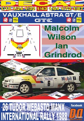 RAC Rally 1988 D.Bell / Mike Nicholson Vauxhall Astra GTE 3rd place Gr.A7 - 29th place O/A