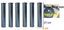JUEGO 6 PATAS SOMIER DE LAMINAS TAPIFLEX A ROSCA 10mm PARA ROSCA CANAPE CAMA