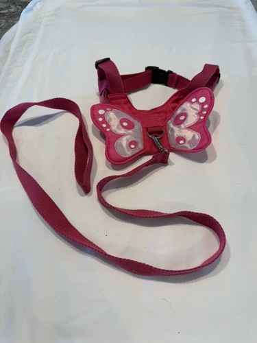 Bright Pink Butterfly Dog Harness & Leash Small 15-20 Pounds? Dog Costume - Picture 4 of 6