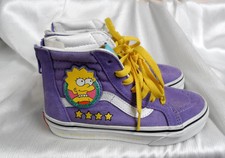 Vans Off the Wall Simpsons Sk8 Hi Shoes Lisa for Pres Purple Kids sz 1