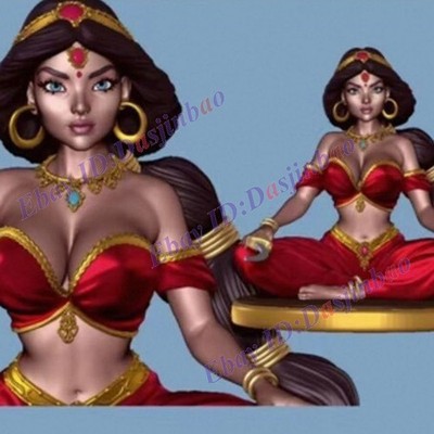 Jasmine Sitting 1/8 1/6 1/4 1/3 1/2 3D Print Model Kit Unpainted Unassembled